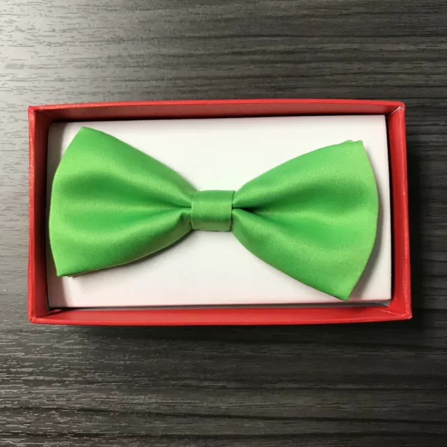 Light Green Bow Tie Baby Toddler Boys Girls Children Infant Formal Adjustable