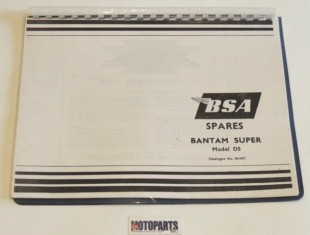 BSA D5 D7 Bantam Super 175 Engine Gasket Set – 1958-1966, Made In England (MCP 326BSA)