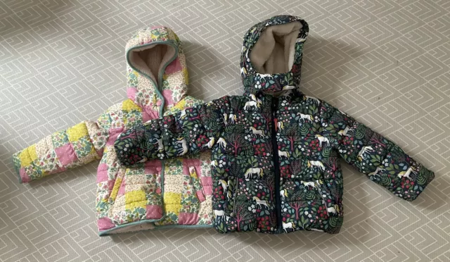 2 X Cappotto/Giacca Mini Boden Ragazze - Autunno & Inverno - Età 2-3