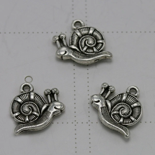 10PCS Alloy Snail Charm Animal Pendants Charms DIY Jewelry Making Accessory for