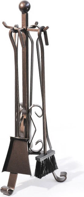 Attrezzi per camino grandi in ferro Set 4 pz  33x80h DF53573 Divina Fire