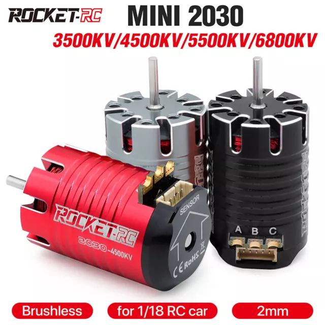 ROCKET-RC Sensored Brushless Motor for TRX4M 1/18 RC Car Crawler Mini 2030