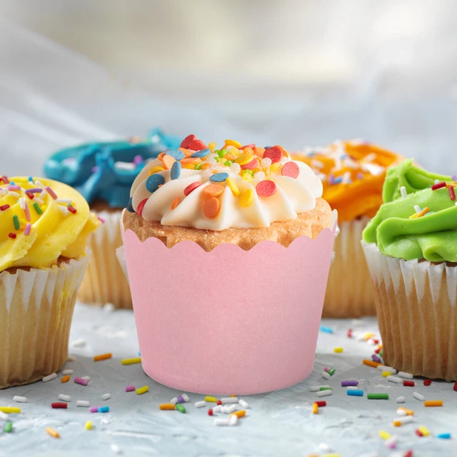 100 pz tazze per muffin tazze da forno tazze da cupcake di carta tazze da forno tazze da dessert