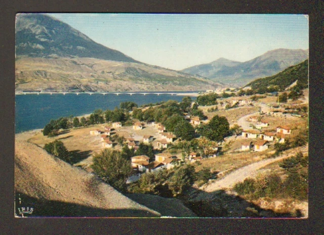 SAVINES (05) VILLAGE VACANCES du CCAS , Bord du LAC SERRE-PONCON en 1968