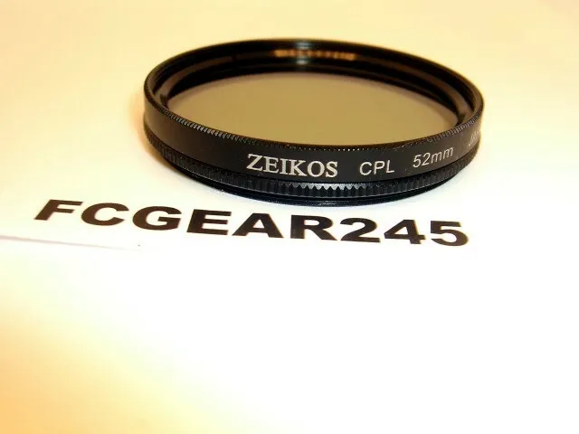 Zeikos Japan Optics 52Mm 52 Mm Cpl Circular Polariser - Cased -Vg Used Condition