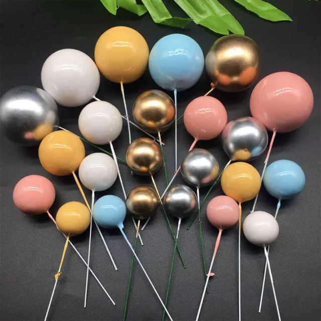 20pc Ball Cake Topper Birthday Party Baby Shower Wedding Christmas Ball SN❤