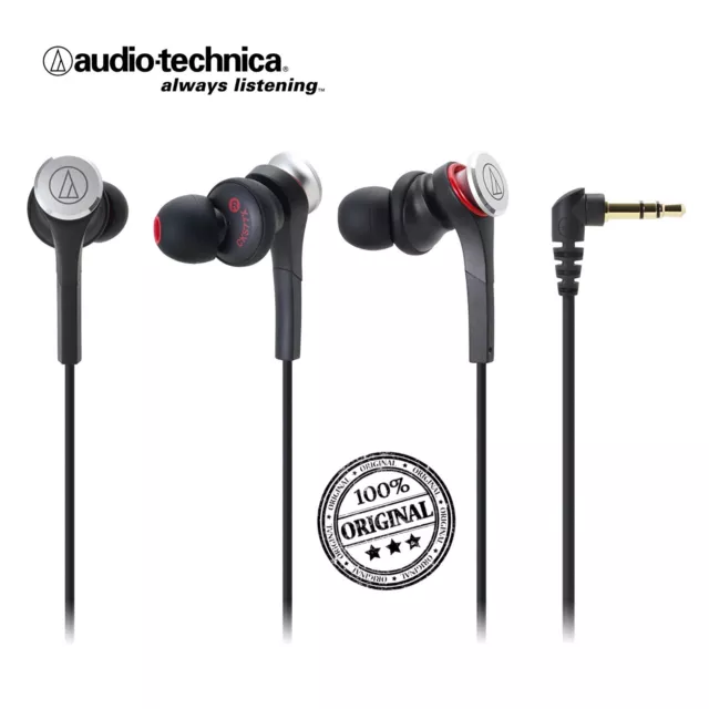 Audio Technica ATH-CKS77X Schwarz Kopfhörer In-Ear Headphone Earphone, Zubehör