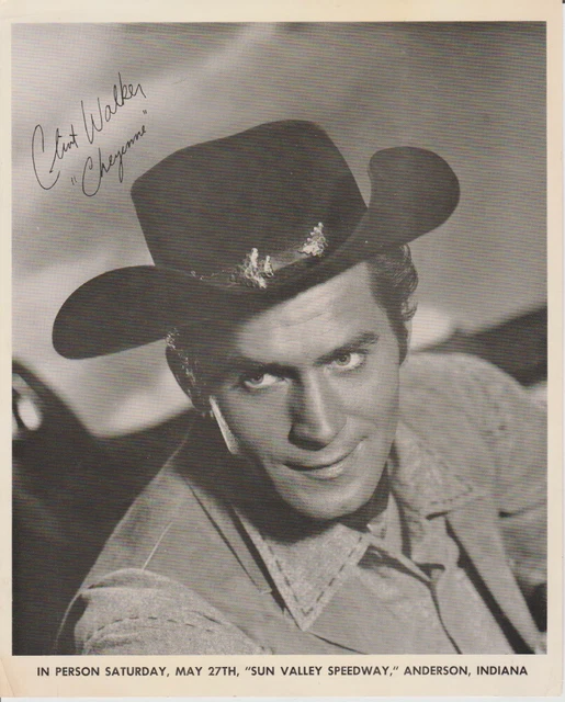 Vintage 1960's CLINT WALKER "Cheyenne" Sun Valley Anderson Speedway 8x10 Photo
