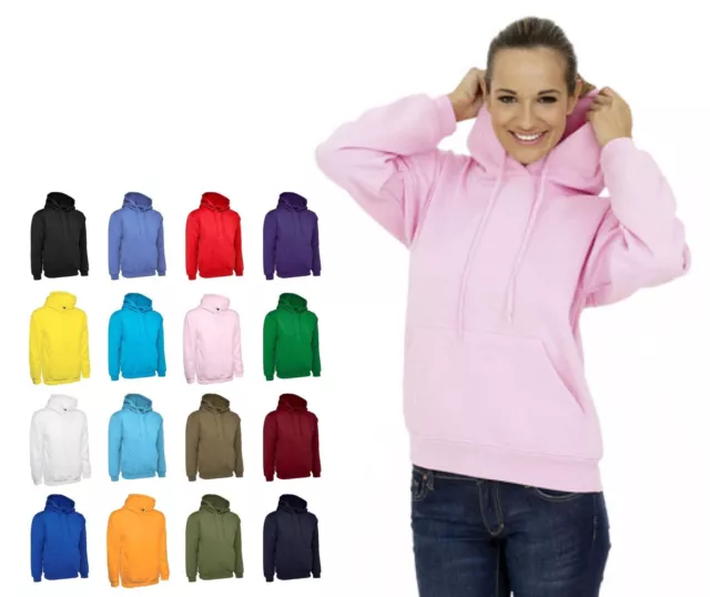 Womens Pullover Hoodies Pullover Sweatshirt Size 8 to 30 LADIES PLAIN CASUAL TOP