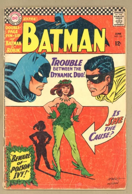 Batman 181 1st app POISON IVY! (no pin-up) 1966 Silver Age DC Comics X965