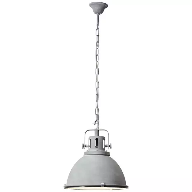 BRILLIANT LAMPE JESPER Pendelleuchte 38cm A60, FR | Glas 1x E27, PicClick - EUR 94,99 Beton grau 60W, ge