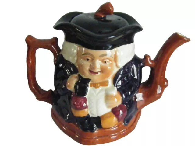 Large Double Faced Shorter Teapot Toby Jug Style