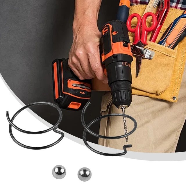 Lot De 2 Kits Ressorts Avec Bille Acier - Pièces De Rechange Pour Visseuses à Chocs DeWalt DCF885/886