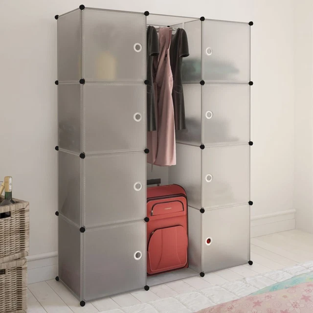 Tidyard Modularer Kunststoffschrank für hängende Kleidung, L4Q9
