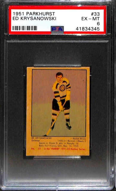 1951 Parkhurst #33 Ed Krysanowski Psa 6 41834345