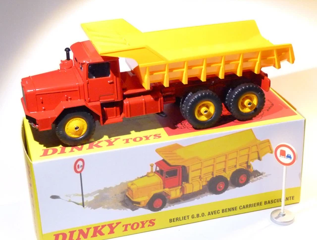 Camion Ancien Dinky Toys - Modèle Berliet GBO à Benne De Carrière - Référence 572 - RARE - Occasion Vintage