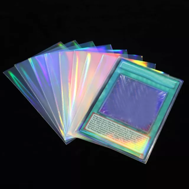 100pcs Board Game Cards Sleeves Sweet Heart Foil Clear Laser Clear For YGO PKM