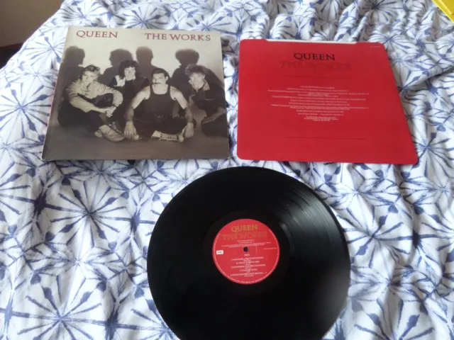 Queen The Works Vinyl LP 1984 ORIGINAL 1ST PRESSING A-1 / B2  NM/EX-
