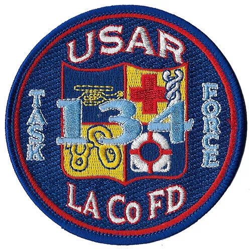 LA County Station 134 USAR Task Force Circular - NEW - Fire Patch