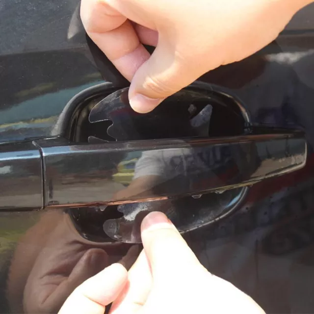 4pcs Clear Car Door Handle Films Protective Scratches Protector Car Accessories