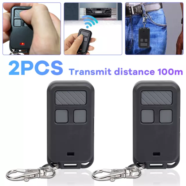 2x For LiftMaster Garage Door Opener Mini Remote Control For 890max Keychain CN