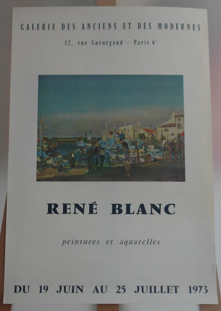 ANTIQUE ART GALLERY POSTER - RENE WHITE (1906-1987) - JULY 1973 £90.05 ...