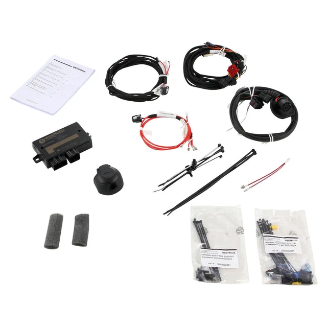 Kit électrique Westfalia Pour Barre De Remorquage - Faisceau Extensible, Compatible Véhicules à Gauche, Montage 30-60 Min