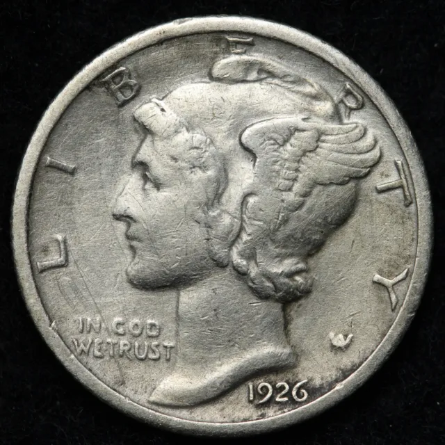 1926 Mercury Silver Dime CHOICE AU E291 VUM