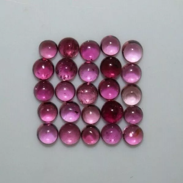 Pink Tourmaline 3mm Round Cabochon Loose Gemstone(s)