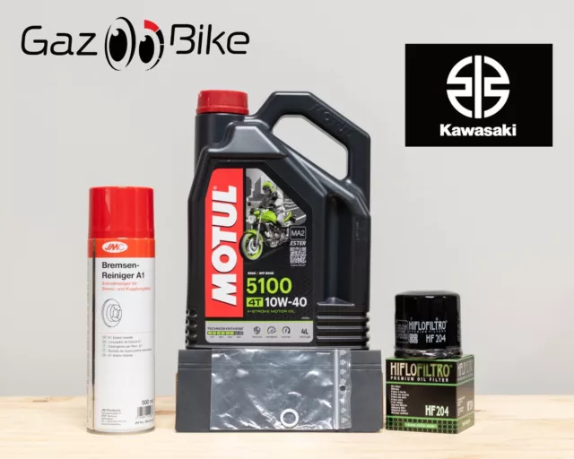 Kit Entretien Vidange Standard KAWASAKI ZXR 750 de 1991 à 1995 MOTUL 5100 10W40