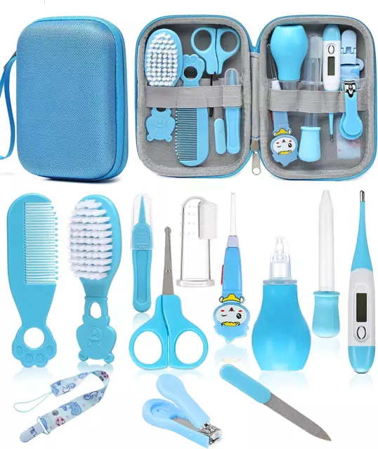 Baby Healthcare and Grooming Kit, Safety Newborn Nursery Care Set, with Hair Bru