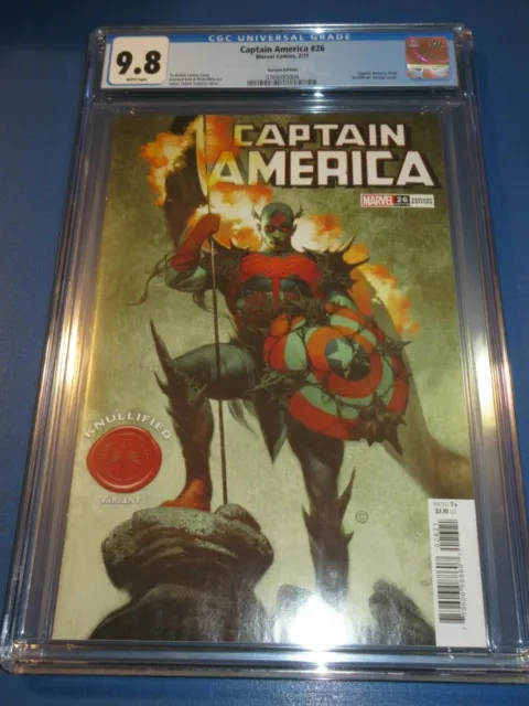 Captain America #26 Knullified Variant CGC 9.8 NM/M Gorgeous Gem Wow