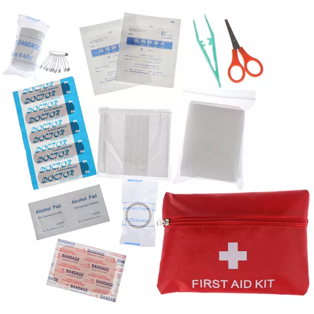 1Set First Aid Energency Mini Outdoor Home Medical Bag Emergency Survival Kit  q