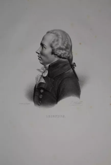 Adrien-Marie Legendre (1752-1833) Portrait große Lithographie 1830