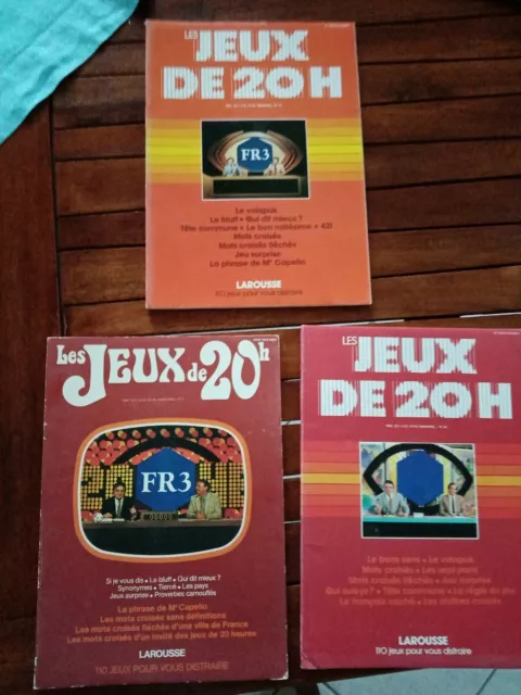 Vintage-LES JEUX DE 20H (lot 3 MAGAZINES) N°15, N°7 & N°24 (1979-1983) capello