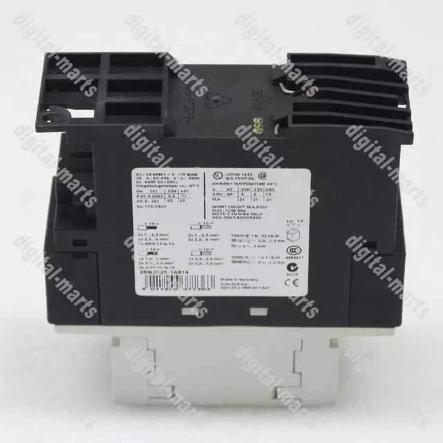 An Used SIEMENS 3RW3026-1AB14 Soft Starter Free shipping#LJ 2