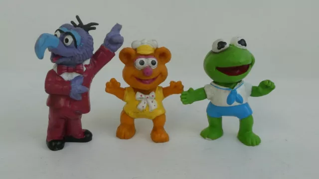 3 Figurines Muppet show Kermit Fozzie Gonzo Sesame Street Schleich 1976 & 1985