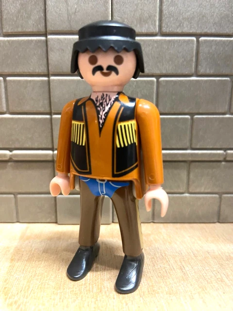 Personnage Playmobil Homme 1900 Custom N2 - Figurine D'occasion, Matière Plastique, Pour Collectionneurs