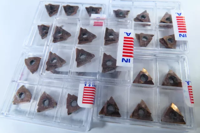 New Lot ( 30 Pcs )  Gws Msn-007/Sl/T Threading Mt239697 Lathe Carbide Inserts