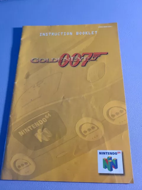 Nintendo 64 | N64 James Bond 007 Golden Eye Instruction Booklet Manual