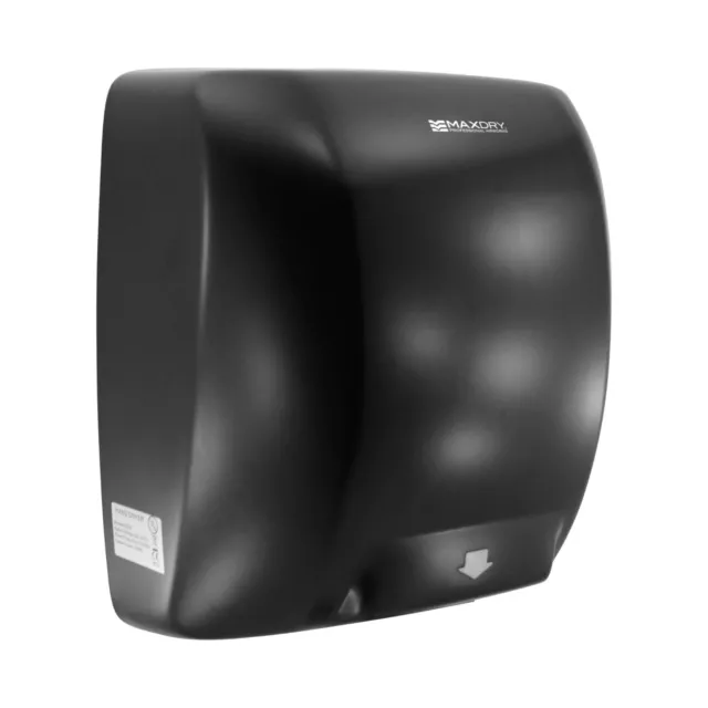 TurboMAX High Speed Hand Dryer Black Coated Stainless Steel