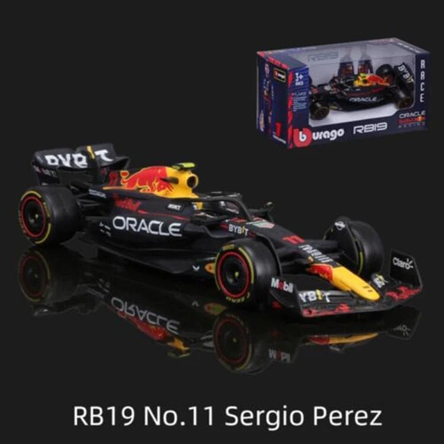 Modèle Voiture Bburago 1:18 F1 RB19 #11 Sergio Perez 2023 - Diecast, Neuf En Boîte, Casque Inclus
