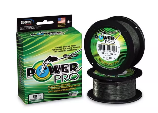 Power Pro Braided Fishing Line Moss Green 300 yds