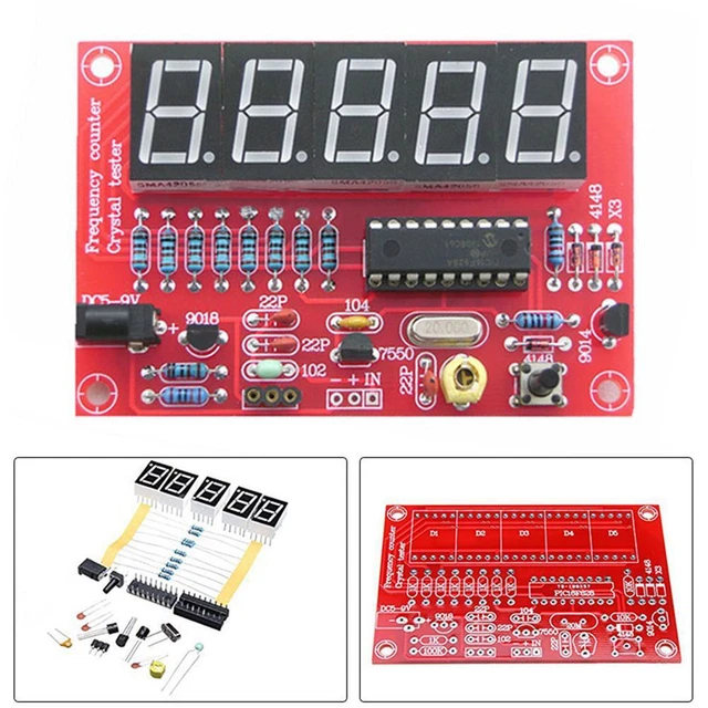 DIY KIT RF 1Hz50MHz Crystal Oscillator Frequency Counter Meter Digital