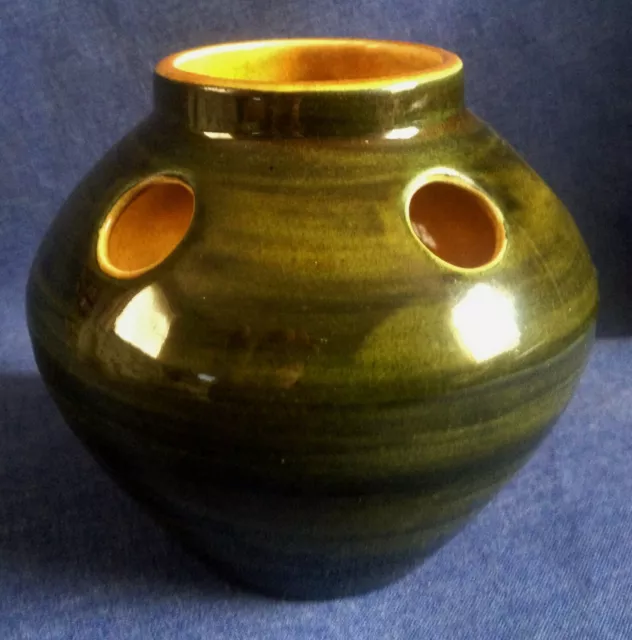 Vintage Brixham Pottery. Vase.  Pot Pourri Pot.