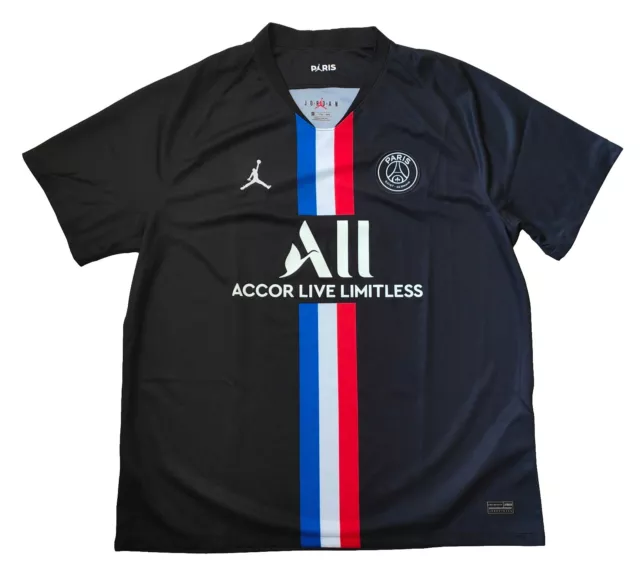 Paris Saint Germain Trikot, PSG X Air Jordan, schwarz, XXL, Nike