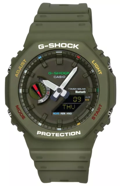 Casio G-Shock Smartphone Link Bluetooth Grünes GA-B2100FC-3A 200M Herrenuhr