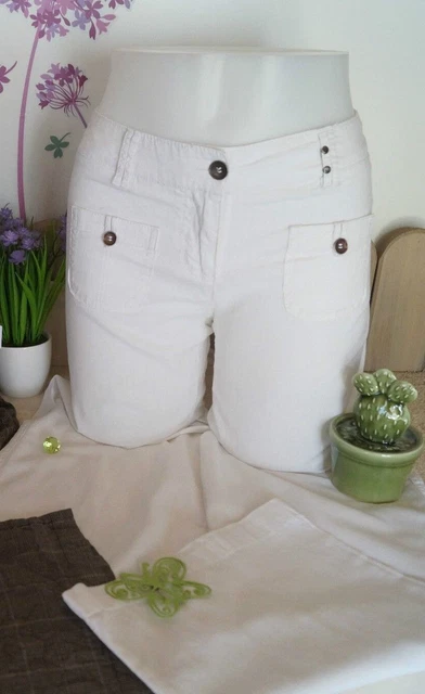 Pantalon évasé En Lin ON PARLE DE VOUS PARIS - Taille 42/44, Gris, Neuf Avec étiquettes