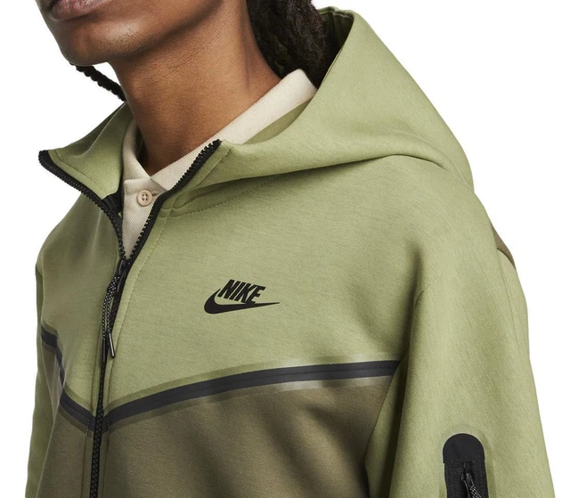 NIKE SPORTSWEAR TECH Fleece Full Zip Hoodie Sweatshirt (CU4489 334