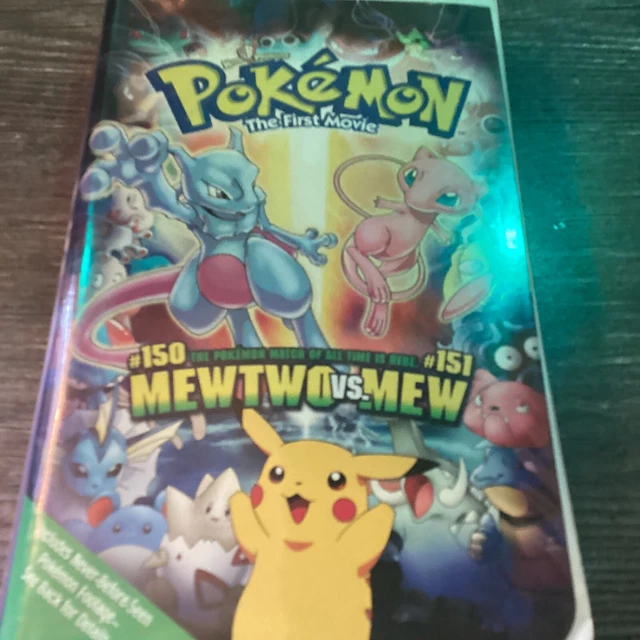 POKEMON THE FIRST Movie Mewtwo vs Mew VHS Tape w/ Clamshell £14.36 ...